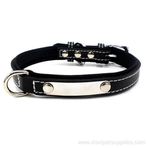 Leather Dog Collar for Dogs COLLARS Opp Bag